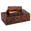 Currey & Co Faux Tortoise Box Set of 2