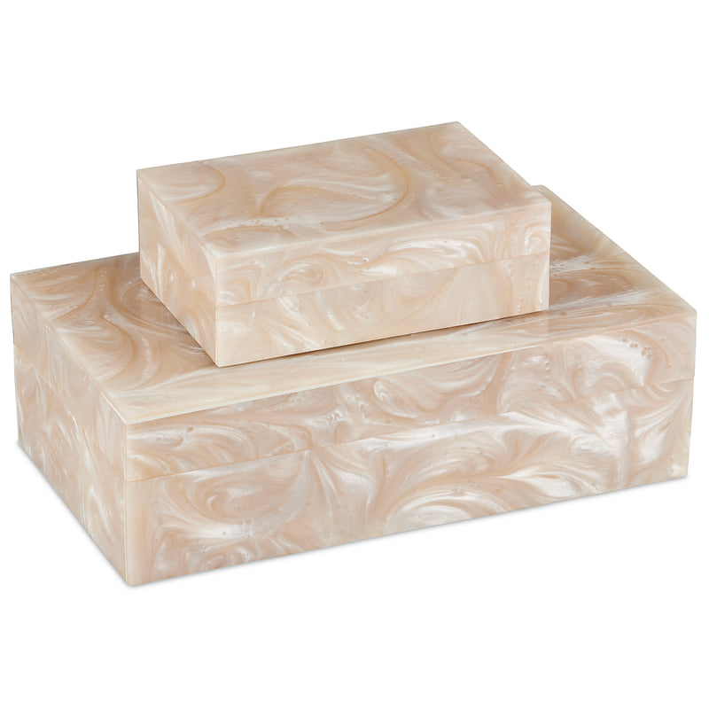 Currey & Co Perlas Swirl Box Set of 2