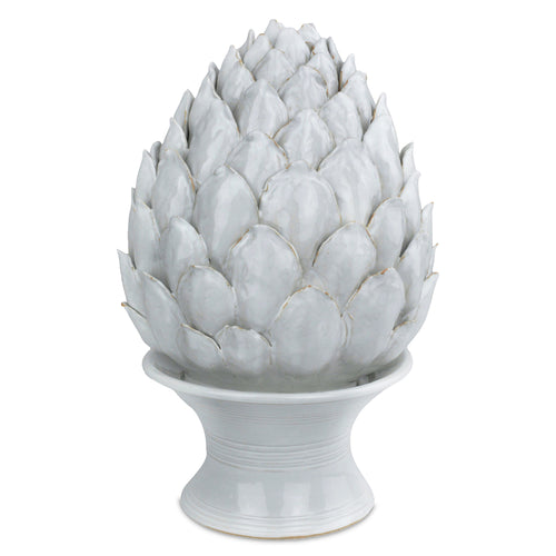 Currey & Co Ivory Artichoke Sculpture