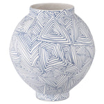 Currey & Co Blue Zag Vase