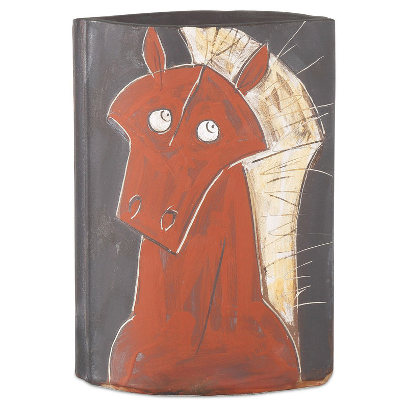 Currey & Co Artistic Horse Vase