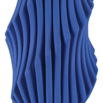 Currey & Co Blue Pleat Vase