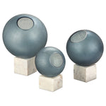 Currey & Co Fresno Blue Orb Set of 3