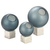 Currey & Co Fresno Blue Orb Set of 3