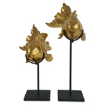 Currey & Co Goldfish Sculpture Set of 2