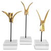 Currey & Co Gold Hummingbird Sculpture Set of 3