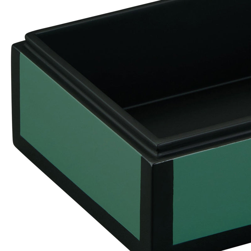 Currey & Co Green Lacquer Box Set of 2