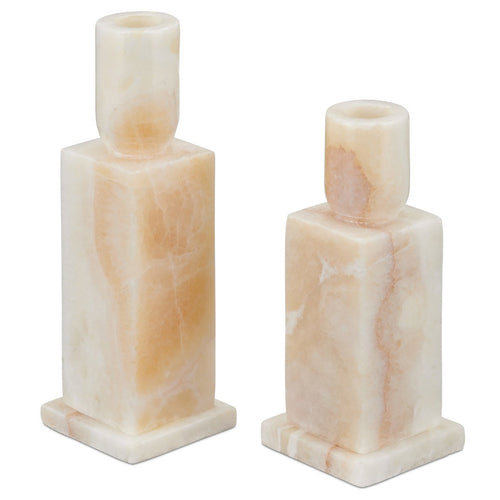 Currey & Co Lithos Candle Holder Set of 2