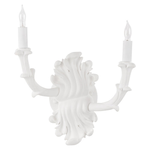 Wildwood Roche Plaster Double Arm Wall Sconce