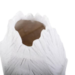 Abstract Elm White Vase