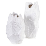 Abstract Elm White Vase