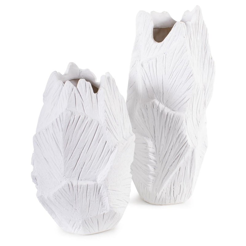 Abstract Elm White Vase