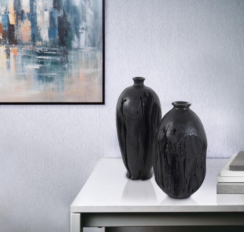 Haru Black Vase