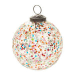 Rainbow Glitter Ornament Set of 6