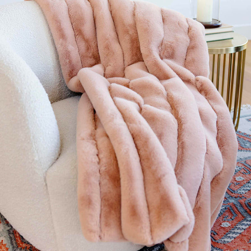 Fabulous Furs Posh Faux Fur Throw Blanket