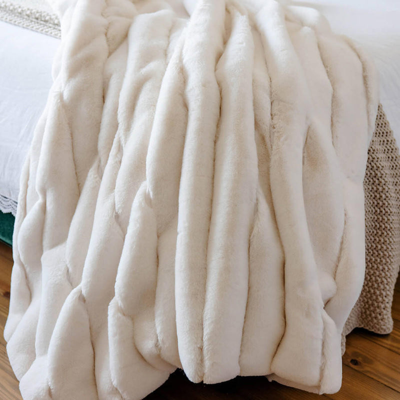 Fabulous Furs Posh Faux Fur Throw Blanket