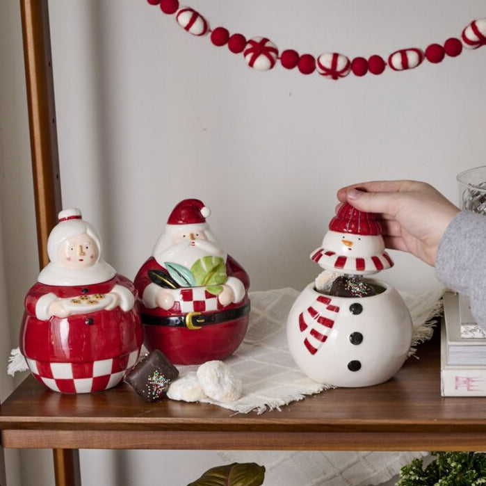 North Pole Cookie Jar Set of 2