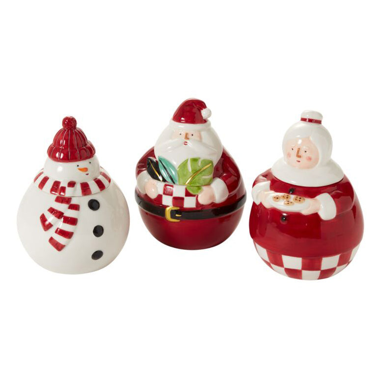 North Pole Cookie Jar Set of 2