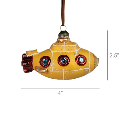 Submarine Ornament Set of 3