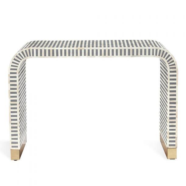 Interlude Home Beacon Stripe Console Table