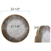 Albizzi Round Antiqued Wall Mirror