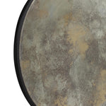 Golden Haze Round Wall Mirror