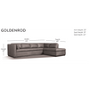 One For Victory Goldenrod Arm Sectional Sofa