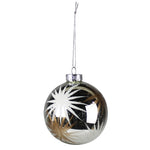 Etched Starburst Ornament Set of 2