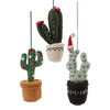 Festive Cactus Ornament Set of 4