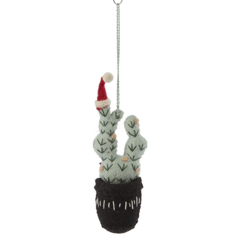 Festive Cactus Ornament Set of 4