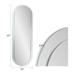 Whitby Frameless Oval Wall Mirror