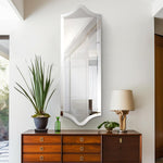 Whitby Frameless Scalloped Wall Mirror