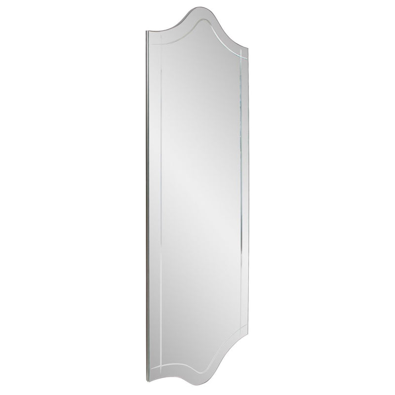 Whitby Frameless Scalloped Wall Mirror