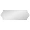 Whitby Frameless Scalloped Wall Mirror