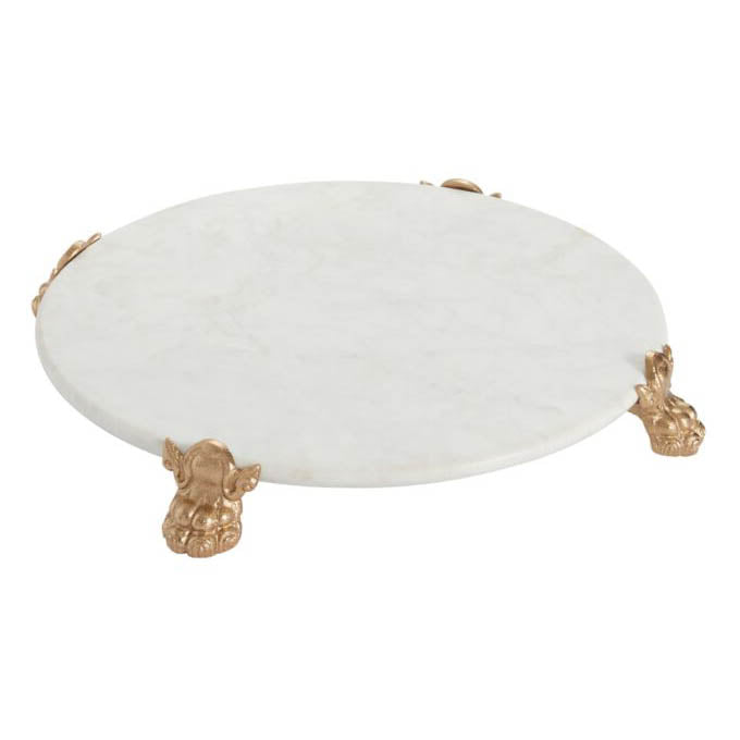 Clawfoot Marble Serving Tray