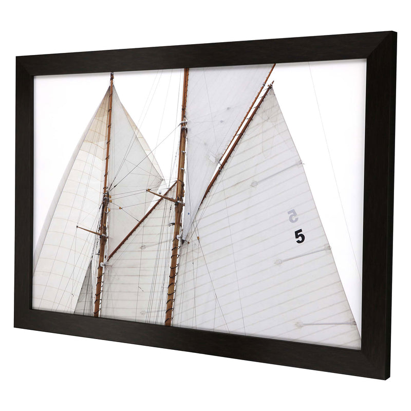 Wood Sailing Focus Run Framed Art