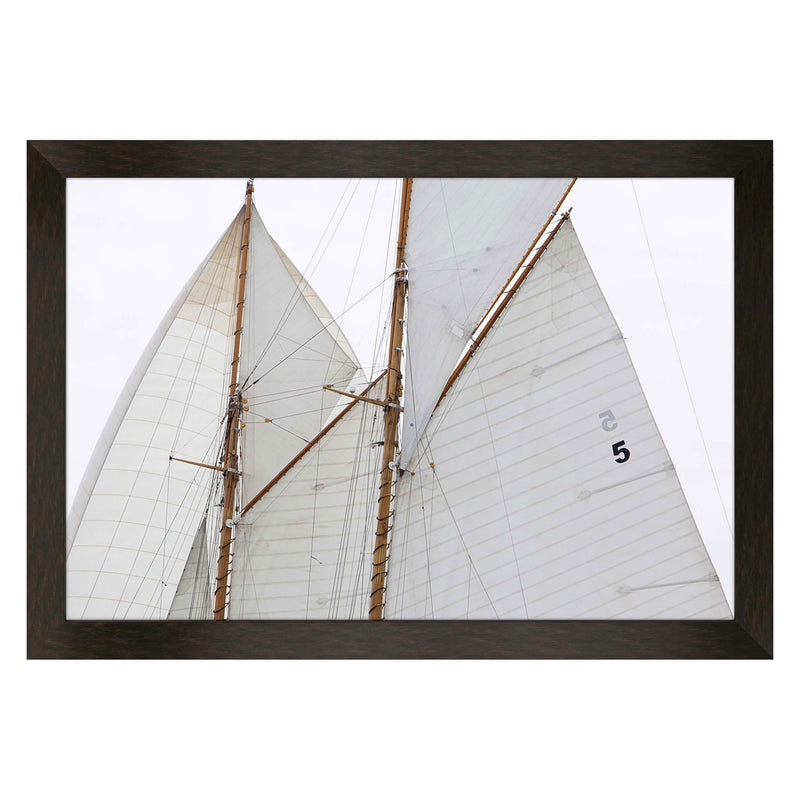 Wood Sailing Focus Run Framed Art