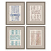 Poesia Miura Melody Framed Art Set of 4