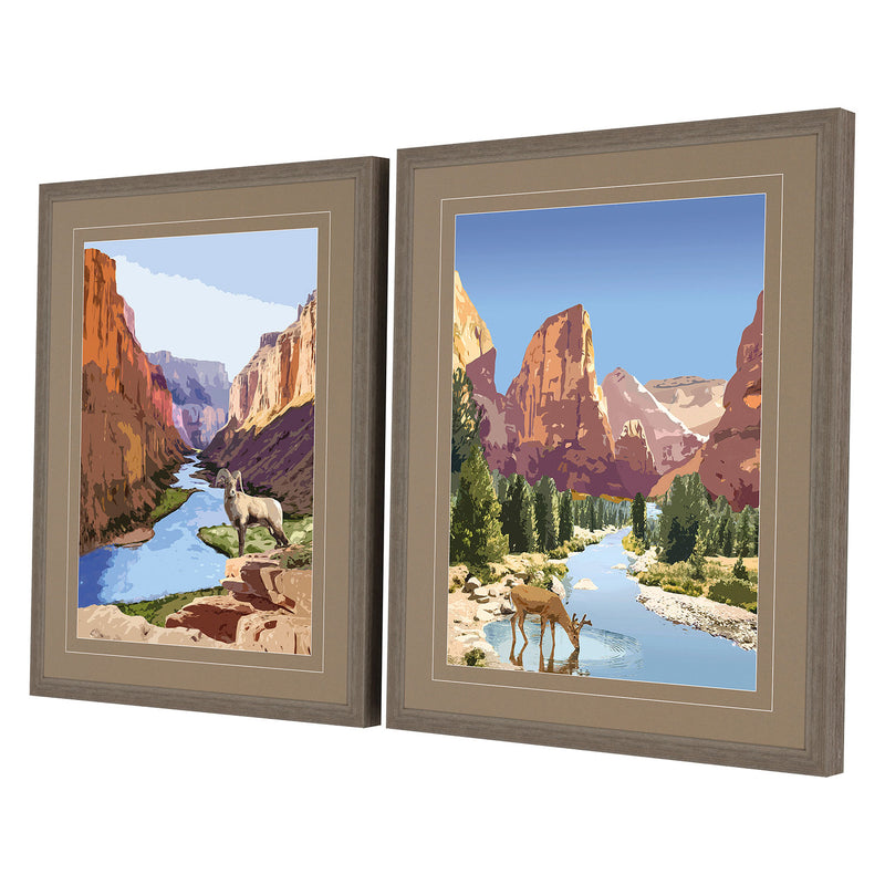 Chandon National Parks I Framed Art Set of 2