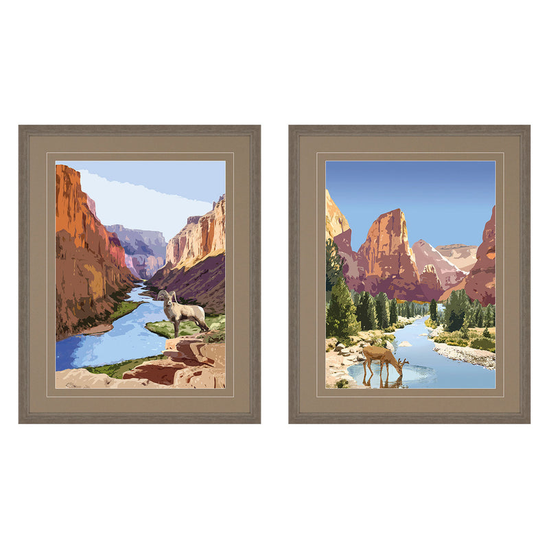 Chandon National Parks I Framed Art Set of 2