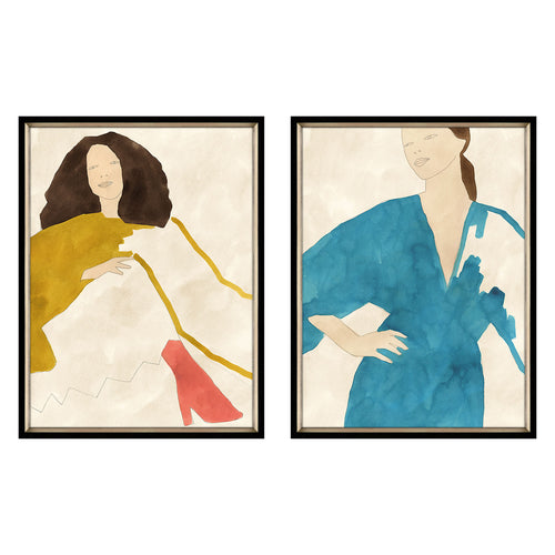 Bell Gaze/Poise Framed Art Set of 2