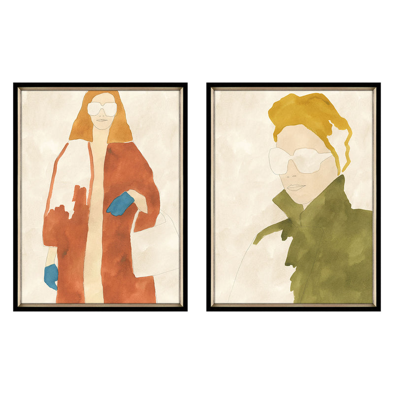 Bell Style/Look Framed Art Set of 2