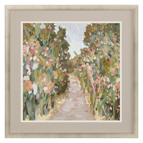 Bello Garden Delight Path Framed Art