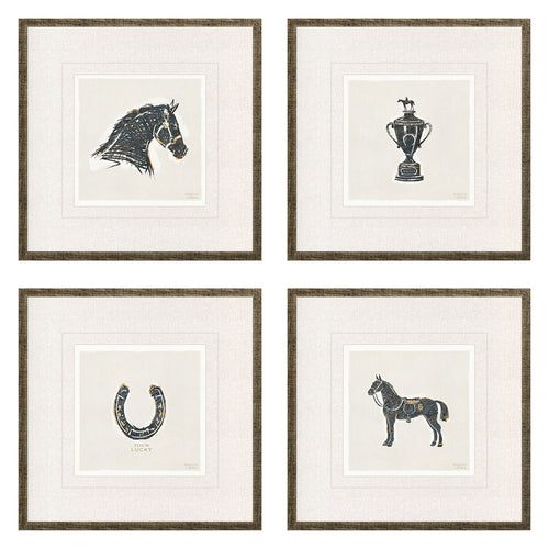 Barrett Equestrian Framed Art Set of 4