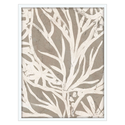 Vess Mudcloth Foliage II Framed Art