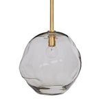 Regina Andrew Molten Natural Brass & Smoke Glass Pendant