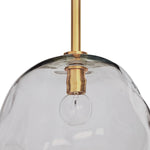 Regina Andrew Molten Natural Brass & Smoke Glass Pendant