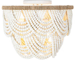 Regina Andrew Lorelei Wood Bead Flush Mount