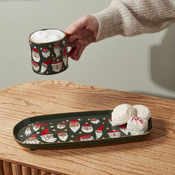 Silly Santa Tray Set of 3