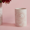 Marbleized Pink Small Vase Set of 4